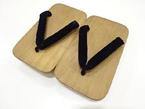 未使用品　鼻緒ビロード男物桐下駄（23.5センチ）